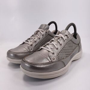 Aero Cori Champagne Lace Up Athletic Running Training Shoe Womens Size 7 Silver